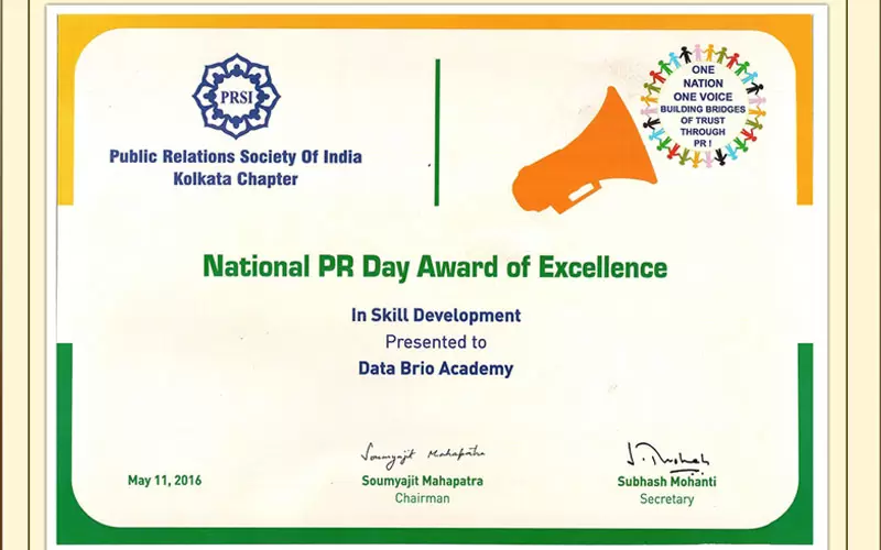 Data Brio Academy won the National PR Day Award