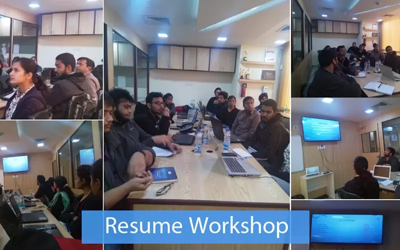 Resume preparation workshop for our students